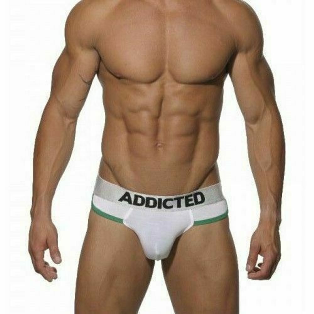 Мужские трусы брифы белые Seobean Addicted Curves Low Rise Brief White
