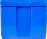 Ящик сплошной 250×150×130 мм, объем 4.88 л., арт.: 5002, синий, код: 10035