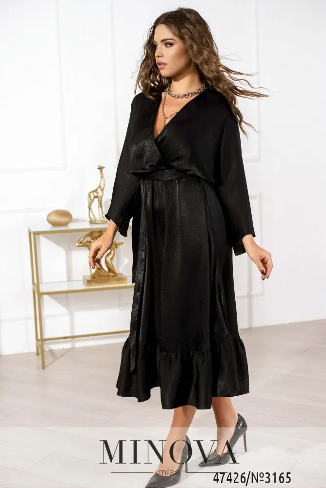 Платье 3165-черный Minova