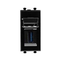 USB 3.0 розетка модульная, тип А-А, "Avanti", "Черный квадрат", 1 модуль