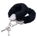 Наручники с чёрной опушкой ToyFa Basic 951031