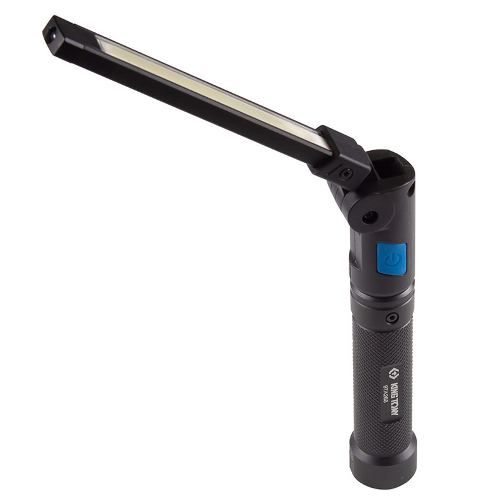 KING TONY (9TA268A) Фонарь светодиодный, шарнирный, магнит, Li-Ion, 800 люмен