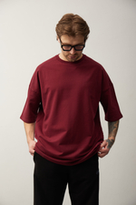 Футболка OVER бордо