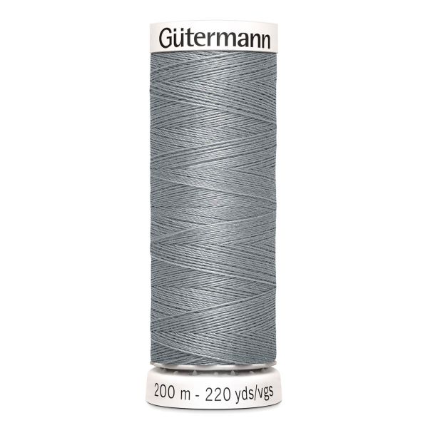 Нитки универсальные Gutermann Sew-all 100 (200 метров), 5 кат. | 040 пепельно-серый