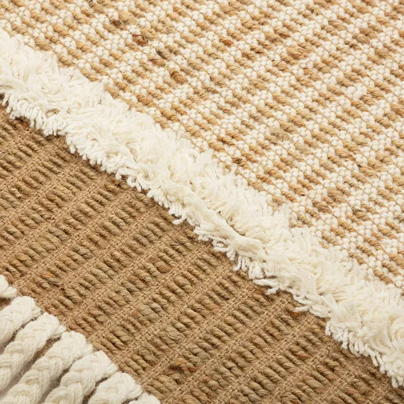 Ковер из джута и шерсти Mumbai из коллекции Ethnic, 70x160см