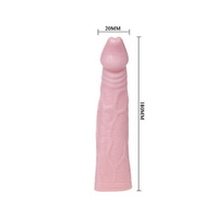 Телесная насадка 18см с вибрацией Bior Toys Sex Expert SEM-55074