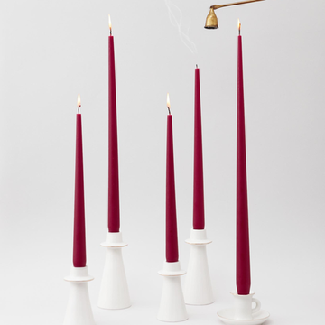Свеча конусная, 30 см, цвет Винный