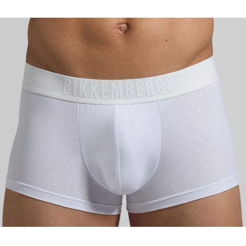 Мужские трусы хипсы (белый, голубой, темно-синий) набор 3 в 1 Bikkembergs DIAGONAL BKK51UTR23TR/3