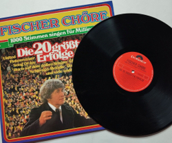 Винтажная виниловая пластинка LP Fischer Chore De 20 Grootste Successen (Germany 1979)