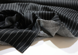 ПОЛОСКА ЧЕРНО-БЕЛАЯ - Костюмный трикотаж (КРВ613 Елена)