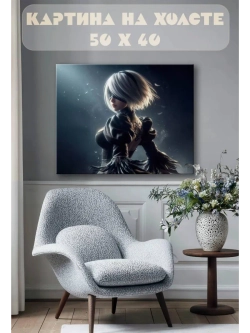Картина на стену 40 X 50 Девушка аниме