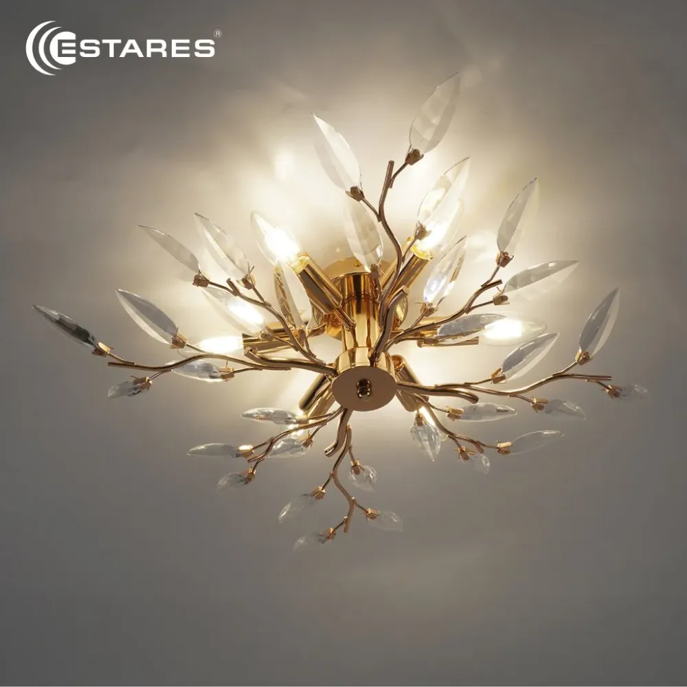 Люстра VIOLA 6xE14-600х150-GOLD/CRYSTAL-220-IP20