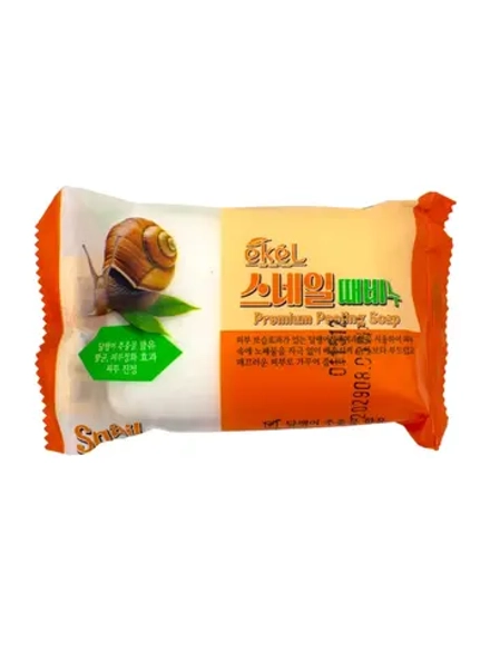 EKEL - МЫЛО ОТШЕЛУШИВАЮЩЕЕ С МУЦИНОМ УЛИТКИ PEELING SOAP SNAIL, 150 ГР