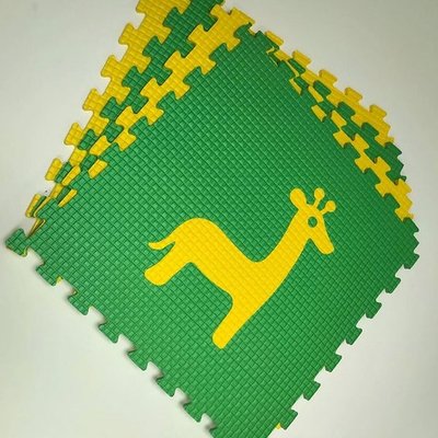 Мягкий пол "Животные Африки" 500x500x10 мм 45 шор