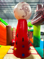 Коммерческий надувной батут “Хижина Дракона” 7,5*6,5*5,5 м