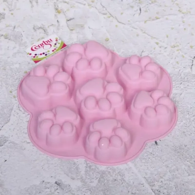 Форма силиконовая «Лапки» 7 ячеек 19*20,5*2,5см