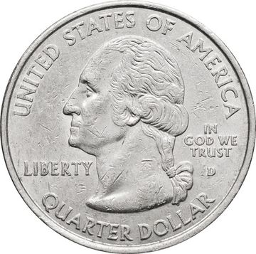 25 центов (1/4 доллара, квотер) 2000 США «Штат Нью-Гэмпшир» (D)