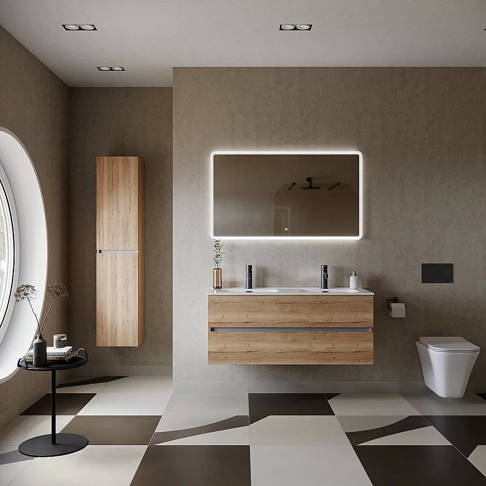 Тумба с раковиной Sancos Urban UR120-2EG дуб галифакс