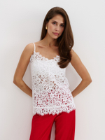 Блуза из кружева, белая