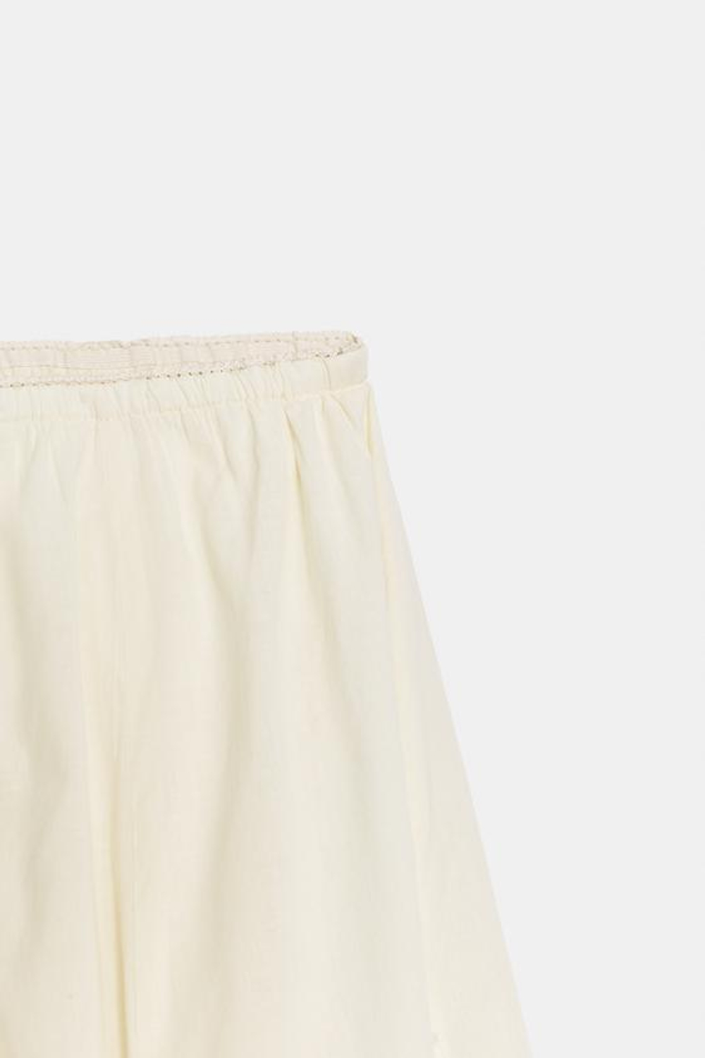 ZARA ДВУХСЛОЙНАЯ ЮБКА МИДИ, ЭКРЮ