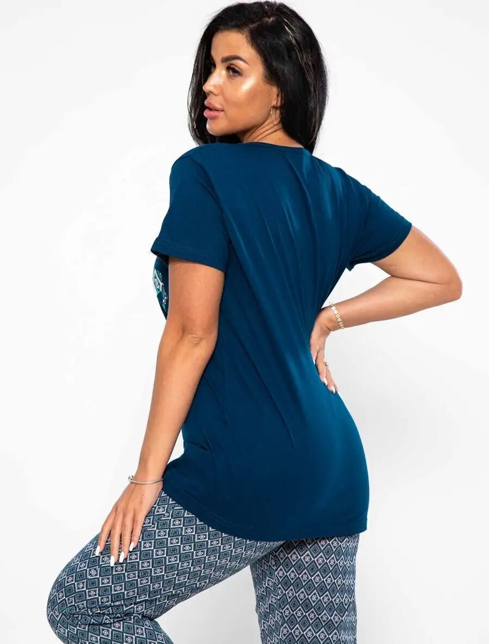 Пижама женская бриджи+футболка (великан)КЖ00018