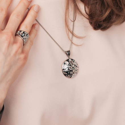 Колье Fiore Luna BP00230-1 BW/S