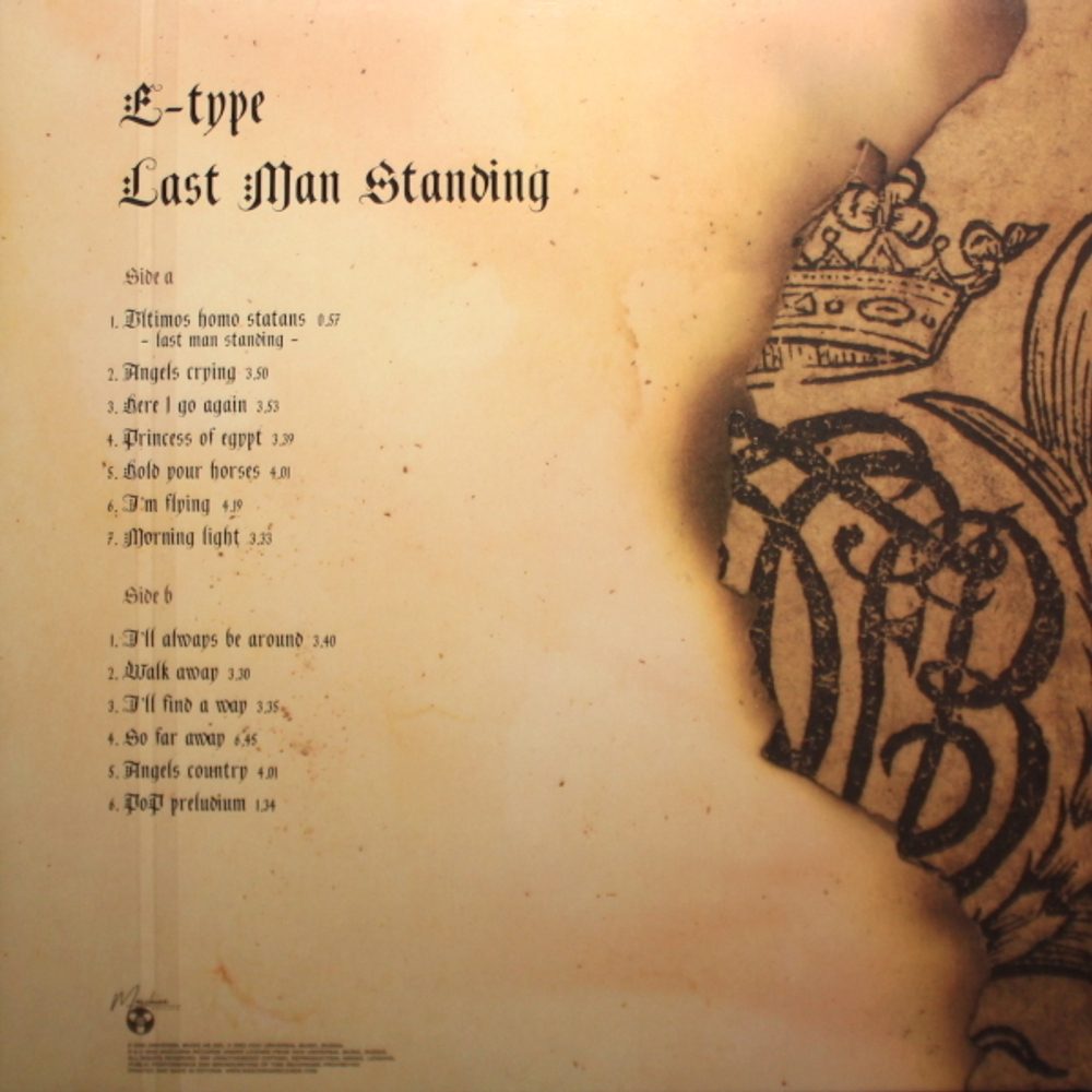 E-Type / Last Man Standing (LP)