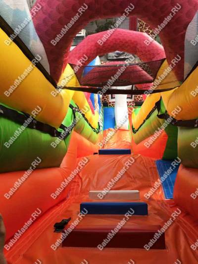 Коммерческий надувной батут "Большой зверинец" 9*5,5*7,7 м
