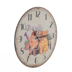 GAEM Часы настенные декоративные, L34 W4 H34 см, (1xАА не прилаг.)