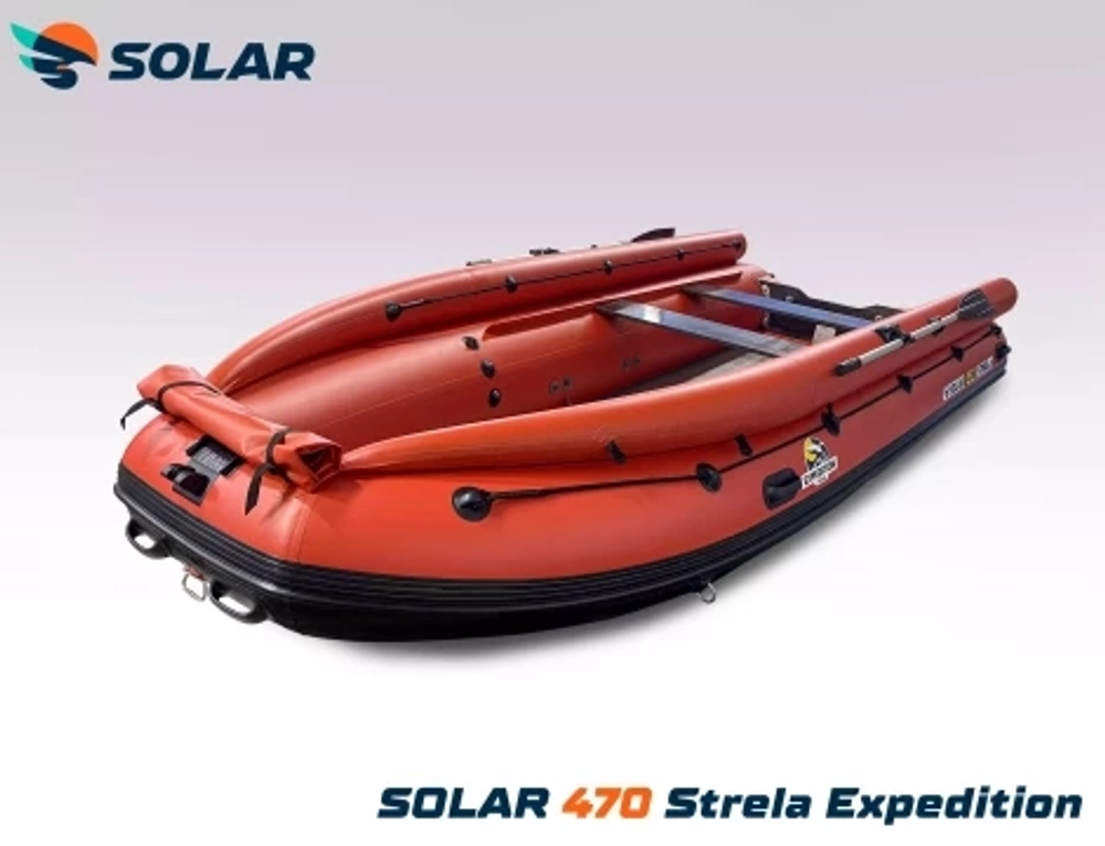 Лодка надувная моторная solar-470 strela jet tunnel (expedition)