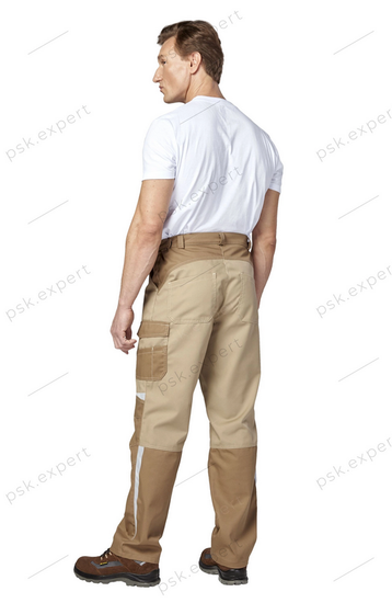 Костюм "Финикс" брюки (бежевый/т.бежевый)