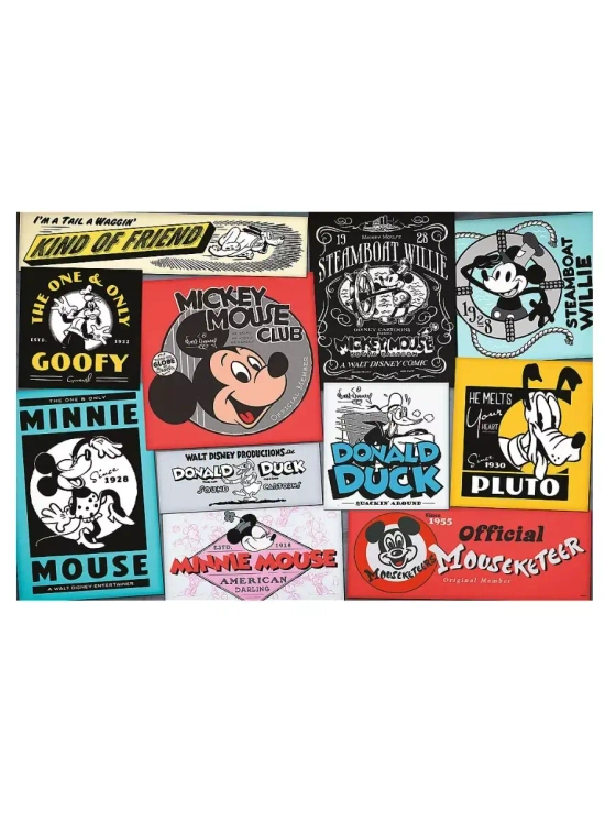 Пазлы для детей и взрослого 1000 элементов Ретро Дисней