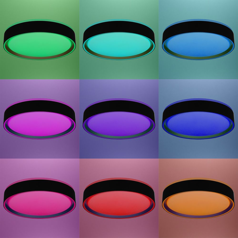 Citilux BOSS CL751251G LED RGB Светильник с пультом Чёрный с Золотом