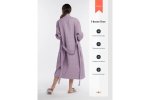 Халат вафельный женский Home One лаванда 48-50