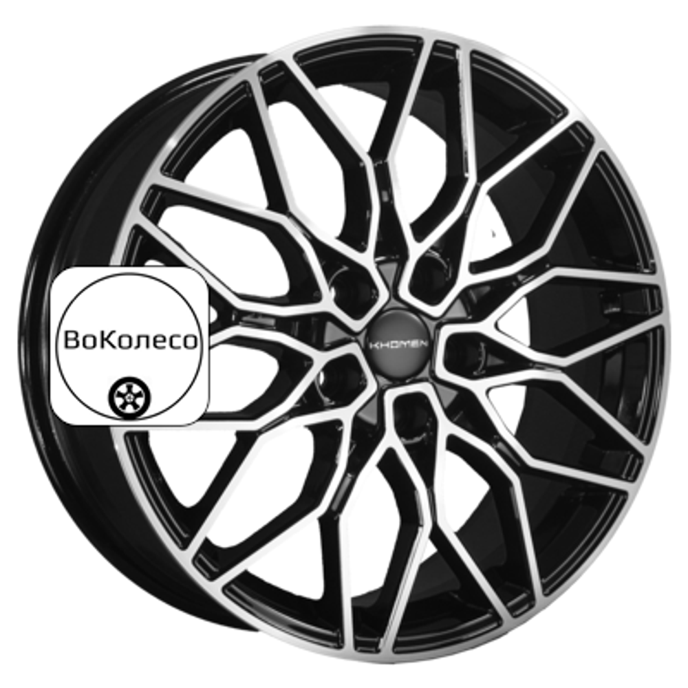 7x18/5x112 ET43 D57,1 KHW1813 (Kodiaq/Tiguan/Audi Q3) Black-FP Khomen Wheels