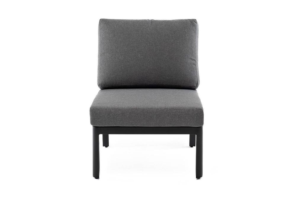 "Париж" модуль диванный алюминиевый центральный, цвет серый