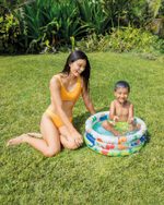 Бассейн надувной круглый 61*22 см Животные 3-Ring 1692820 (Intex )