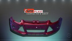 Передний бампер для Ford Focus 3 2011-2014 NPTA Colorado Red (NPTA) Красный Колорадо (ярко красный)