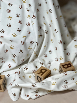 Пелёнка Разноцветные следы 85*130 RinaAmari