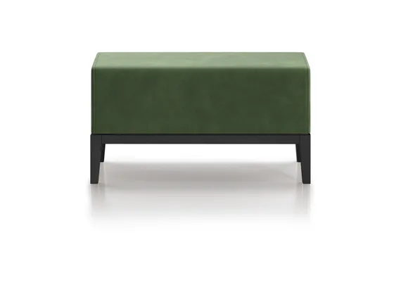 Банкетка Fjord 80 см (зелено-голубой FiberGuard, бук под эмалью)