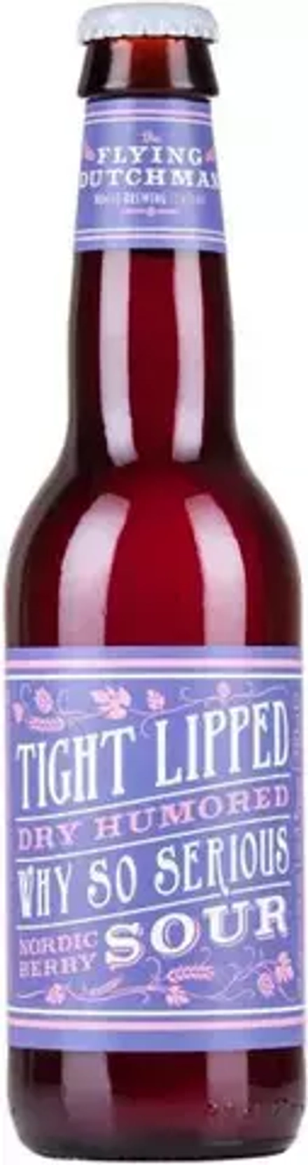 Пиво Флаин Датчман Тайт Липт Нордик Берри Сауэр / Flying Dutchman Tight Lipped Dry Humored Why So Serious Nordic Berry Sour 0.33л - 1шт
