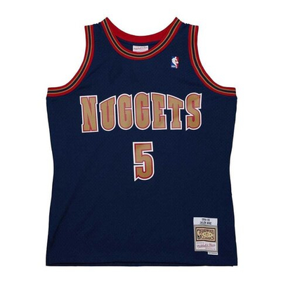 Футболка Mitchell&Ness NBA Dark Jersey Denver Nuggets 1994 Jalen Rose T-shirt, Navy Blue