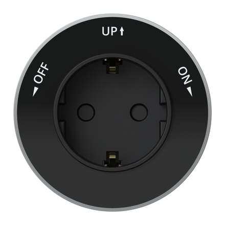 Розетка MultiTrack 16А 250В 2P+E кругл. антрацит SE MTK13001B