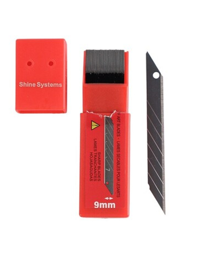 Shine Systems Лезвие из углеродистой стали черного цвета, 30°, 9 мм