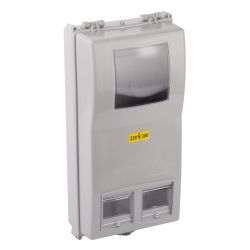 Корпус пластиковый навесной ЭРА ЩУРн-П 3/8 (КДЕ-З) (485х240х140) IP54 серый | Корпуса пластиковые