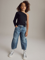 Джинсы с заклепками для девочки Next B02-937, Синий