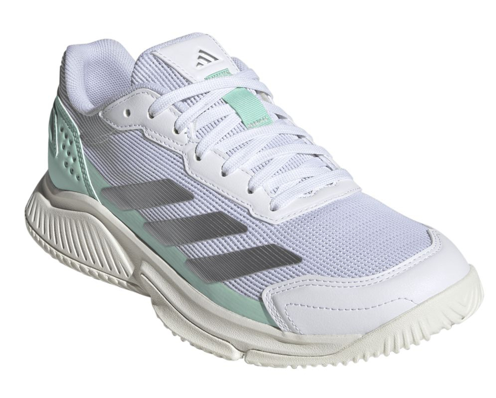 Женские кросовки для Padel Adidas Courtquick Padel W - white/silvermetallic/clear mint