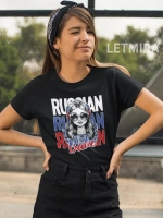 Футболка с принтом Матрёшка