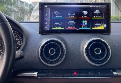 Магнитола для Audi A3 2013-2020 - Parafar PF1213F монитор 10.25" на Android 13, Быстрая, CarPlay, 4G SIM-слот