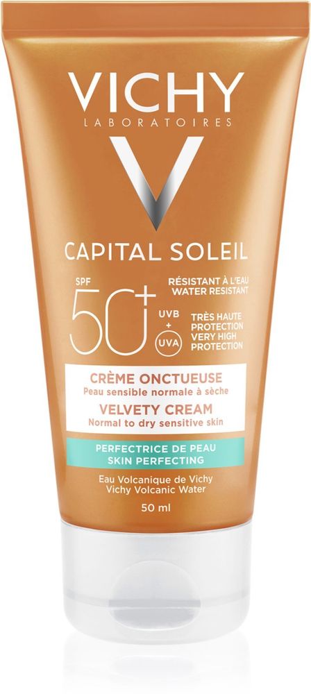 Vichy защитный крем для бархатистой гладкой кожи SPF 50+ Capital Soleil